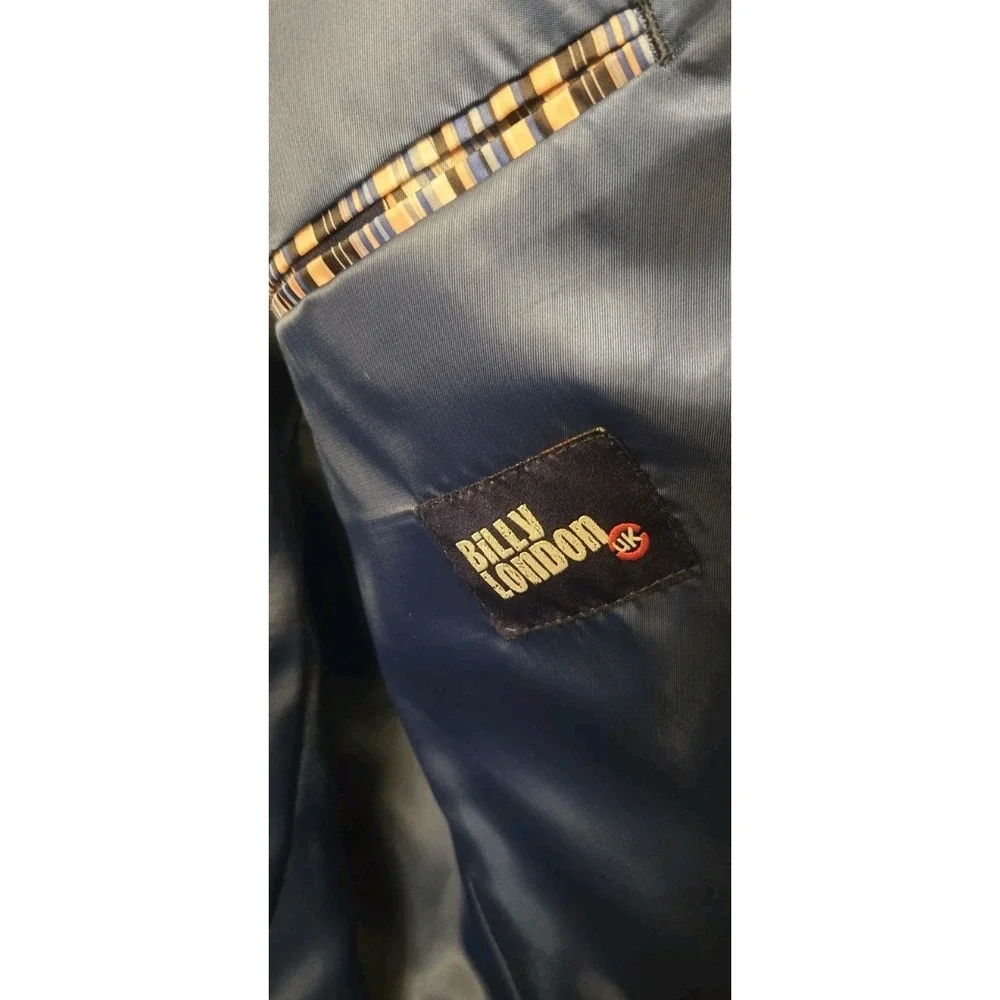 Billy London UK‎ Men's 46R Black Suit Sports Jacket Blazer